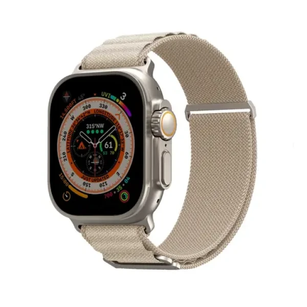 SKINARMA KOBU řemínek pro Apple Watch Ultra 49 mm Apple Watch 45/44/42 mm béžová (8886461243048)