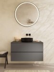 HANSGROHE - Xuniva Evo S Umyvadlo na desku, průměr 40 cm, bez přepadu, bez otvoru pro baterii, matná černá 60323670