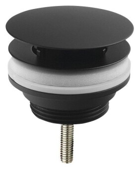 Omp Tea - Umyvadlová výpust 5/4“, neuzavíratelná, velká zátka, 10-55, černá 542.742.5B