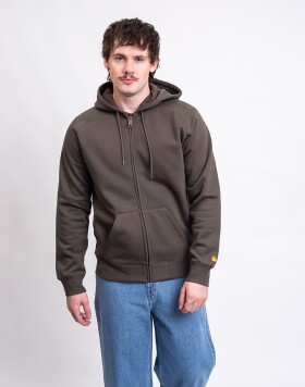 Carhartt WIP Hooded Chase Jacket Shungite/Gold S