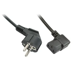 Lindy síťový kabel Schuko-C13 béžová / Napájecí kabel / lomený 90° / 2 m (30345)
