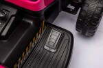 Mamido Dětský elektrický traktor BBH-030 s přívěsem růžový