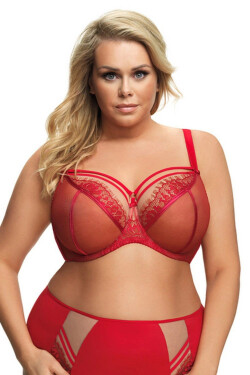 Dámská podprsenka 496 Paradise red - GORSENIA červená 70/J