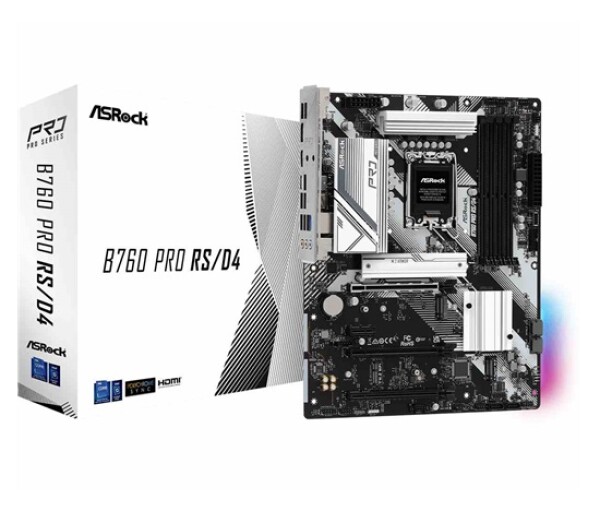 ASRock MB Sc LGA1700 B760 PRO RS/D4, Intel B760, 4xDDR4, 1xDP, 1xHDMI EDF_380816