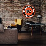Mustang Cedule Philadelphia Flyers NHL 22" Round Distressed Logo