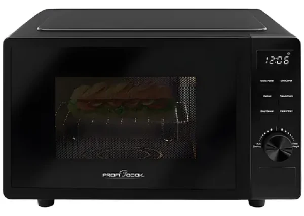ProfiCook MWG 1278 / Mikrovlnná trouba s grilem / 700 W / 800 W gril / 20 l / 8 automatických programů (501278)