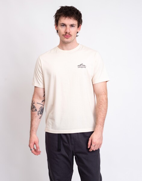 Tričko Patagonia M's Cloud Crag T-Shirt Undyed Natural