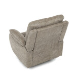 TV a relaxační křeslo s manuálním ovládáním, potah lanýžová látka v dekoru vintage