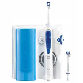 Rozbaleno - Oral-B Oxyjet Professional Care MD20 / Elektrická ústní sprcha / 600 ml nádobka na vodu / modro-bílá / rozbaleno (MD 20 Professional Care OxyJet.rozbaleno)