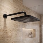 REA - Obdélníková dešťová sprcha JS-032 Black REA-P0393