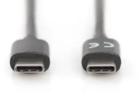 Digitus černá / USB-C kabel / USB-C - USB-C (M/M) / 3 m / 3 A / USB 2.0 (AK-300138-030-S)