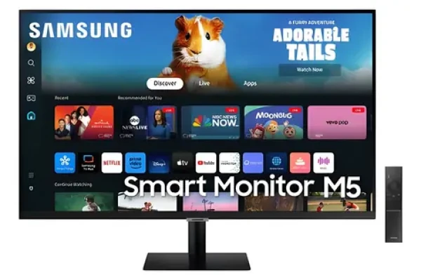 27" Samsung Smart M5 M50D černá / Smart monitor / VA / 1920x1080 / 4ms / HDMI + BT + Wi-Fi (LS27DM500EUXEN)