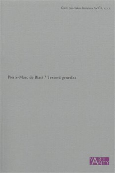 Textová genetika Pierre-Marc de Biasi