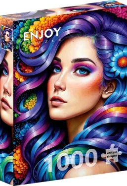 ENJOY Puzzle Duhové květiny