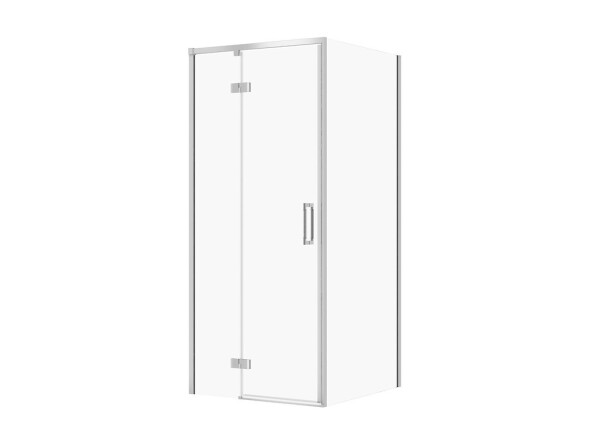 CERSANIT - Sada B850: kout LARGA, pant levý, chrom 80x80x195, čiré sklo VIR S601-215