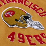 Mitchell & Ness Pánská bunda San Francisco 49ers NFL Dusted Varsity Créme Velikost: 3XL