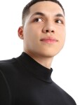 Pánské triko dlouhý rukáv ICEBREAKER Mens 260 Tech LS Turtleneck, Black velikost: L
