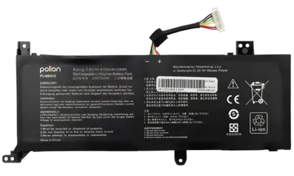 TRX Baterie Polion C21N1818-2 pro ASUS X412, X512, X514, V400D / Náhradní baterie / Li-Pol 7,6 V / 4150 mAh (TRX-PLNB415)