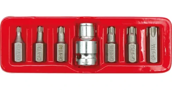 Vorel Sada bitů TORX 7 ks / Sada bitů / TORX / CrV ocel