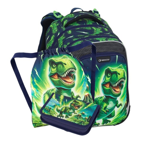 Bagmaster LUMI 25 C malý školní set pro prvňáčky – dinosaurus