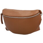 Módní dámská kožená ledvinka Sotiria, koňaková