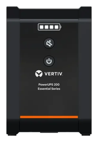 Vertiv PowerUPS 200 Essential černá / Záložní zdroj UPS / 1000VA/525W / 230V / Line-Interactive / 4x Schuko (PSA6E-1000IT-SCH)