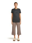 ICEBREAKER Wmns Mer 150 Tech Lite SS Tee Sparkling Sta, Obsidian velikost: XS