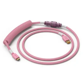Glorious Coiled Cable růžová / USB-C (M) - USB-A (M) / 1.37m (GLO-CBL-COIL-PP)