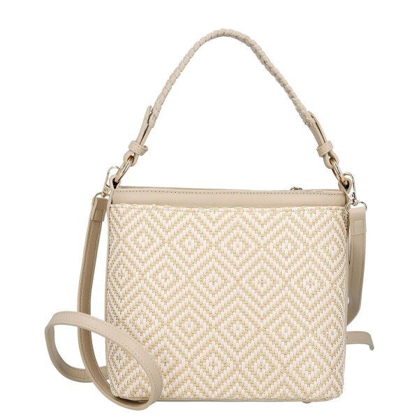 Moderní dámská kabelka do ruky Alicia, krémová