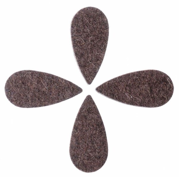 Timber Tones Felt Tones Teardrop Brown Wool Felt 4-Pack