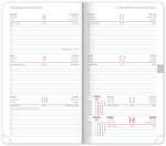 Týdenní diář 2026 NOTIQUE kapesní - Balakon tmavě modrý, 9 x 15,5 cm