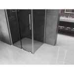 MEXEN/S - Velar L sprchový kout, posuvné dveře 120 x 70, grafit, chrom 871-120-070-43-01