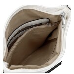 Trendy dámská koženková crossbody kabelka Bree, bílá