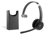 Cisco Headset 721 Wireless Carbon Black / bezdrátová náhlavní souprava / jednostranné sluchátko / mikrofon / stojánek (HS-WL-721-BUNAS-C)