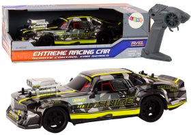 Mamido RC Auto na dálkové ovládání 1:16 gumová kola drift černé