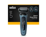 Braun Series 5 52-A1000S modrá / planžetový holicí strojek / rychlé nabíjení / Li-ion baterie (52-A1000S)