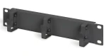 DIGITUS 10" panel pro správu kabelů černý / Rack příslušenství / 1U / 3 kabelové kroužky (DN-10-ORG-1U-B)