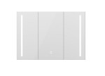 Erga Hana, zrcadlová galerka s LED osvětlením 100x70cm s integrovanou zásuvkou, bílá, ERG-V05-HANA-1070-WH