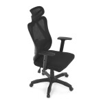 Židle kancelářská, nastavitelný podhlavník, potah černá síťovina mesh, mechanika permanent kontakt