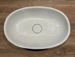 Umyvadlo na desku SAT Meda 56x37 cm bez otvoru pro baterii SATME5637 SATME5637