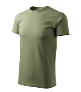 Basic tričko pánské khaki 4XL