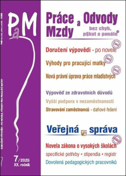 Práce a mzdy Doručení výpovědi z pracovního poměru