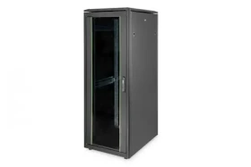Digitus Unique 32U černá / Rozváděč / 19" / 1609x600x800 mm / Nosnost 800 kg / Skleněné dveře (DN-19 32U-6/8-B-1)