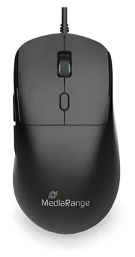 MediaRange myš pro praváky černá / Myš / drátová / optická / USB-C / 800-2400 DPI / 6 tlačítek (MROS271)