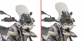 D8209St plexi čiré Moto Guzzi V85 850 TT (24-25), vxš580x450, o 90 mm vyšší