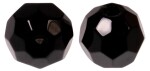 Zeck Skleněné korálky Faceted Glass Beads Black,Zeck Skleněné korálky Faceted Glass Beads Black