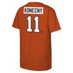 Outerstuff Dětské tričko Travis Konecny #11 Philadelphia Flyers NHL Flat Name & Number Short Sleeve Cotton Velikost: Dětské L (158 – 164)