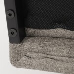 Jídelní židle, hnědá, látka, DCL-438 BR2