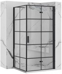 REA/S - Sprchový kout MOLIER 100x90 - černý KPL-K6963