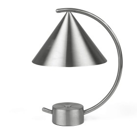Ferm Living Designová stmívatelná lampa Meridian Brushed Steel, stříbrná barva, kov